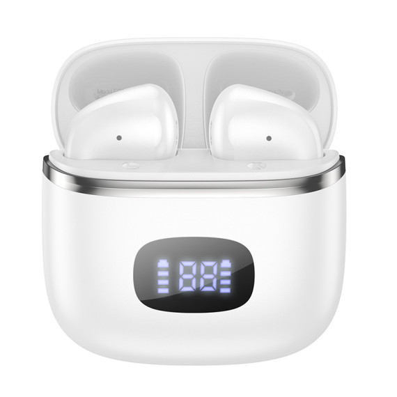 Casti Wireless Hoco EQ1 TWS, Bluetooth 5.3, LED Digital Display, albe — varianta 3