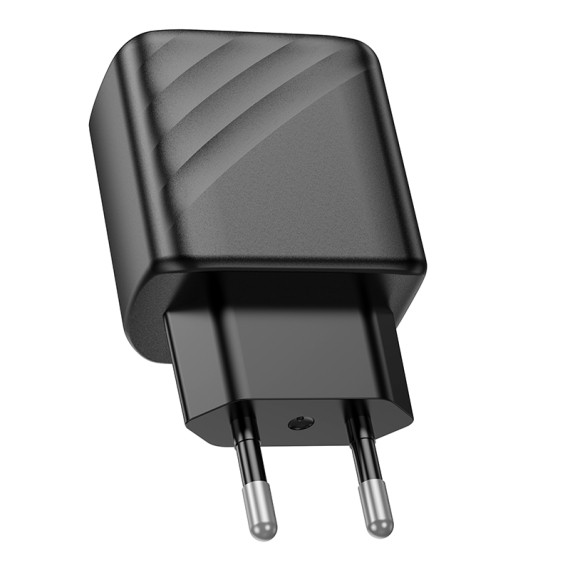 Incarcator casa Hoco CS21A, port USB Qualcomm 3.0 Quick Charge, 18W, negru — varianta 3