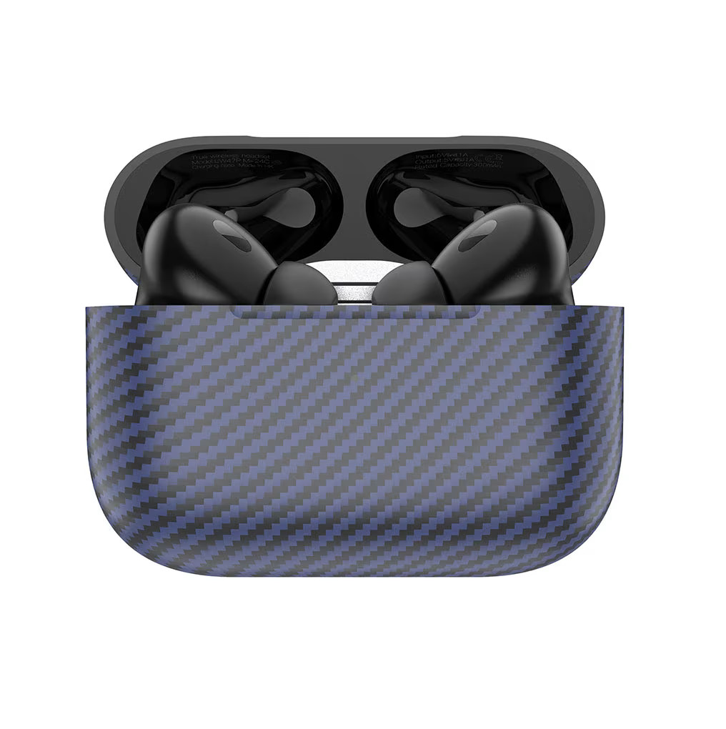 Casti Wireless Hoco EW47 Plus, Ear Buds, BT 5.3, In-Ear, 200h Stand-By Carbon Design, 350mAh, blue — varianta 2