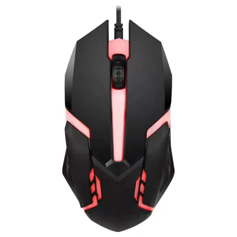 Mouse gaming X1 cu fir USB, 400 / 800 DPI, lumini RGB, cablu 1.5 m, negru — varianta 3