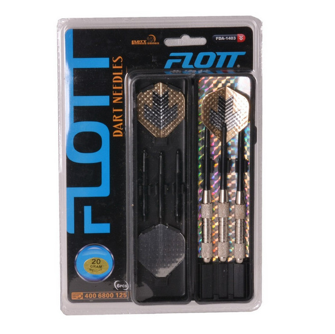 Set 3 sageti darts si 3 tije de rezerva FLOTT FDA1403, cutie inclusa — varianta 2
