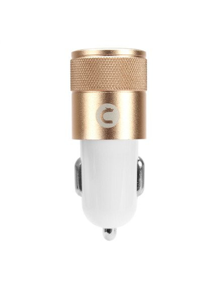 Incarcator auto Mocolo cu port USB, cablu MicroUSB inclus, 1A, alb/rose gold — varianta 3