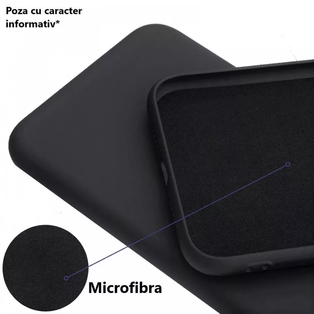 Husa Samsung Galaxy A32 5G, Luxury Silicone, catifea in interior, protectie camere, neagra — varianta 2