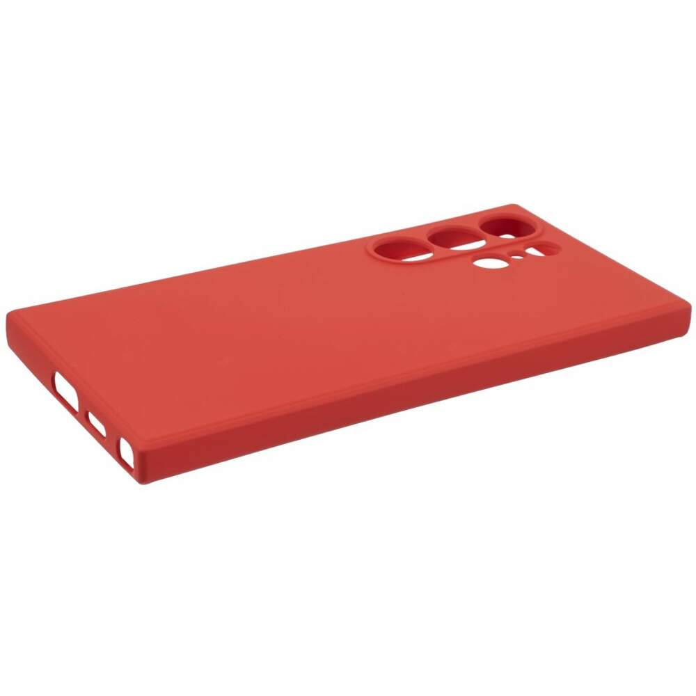 Husa Samsung Galaxy S23 Ultra, Luxury Silicone, catifea in interior, protectie camere, rosie — varianta 3