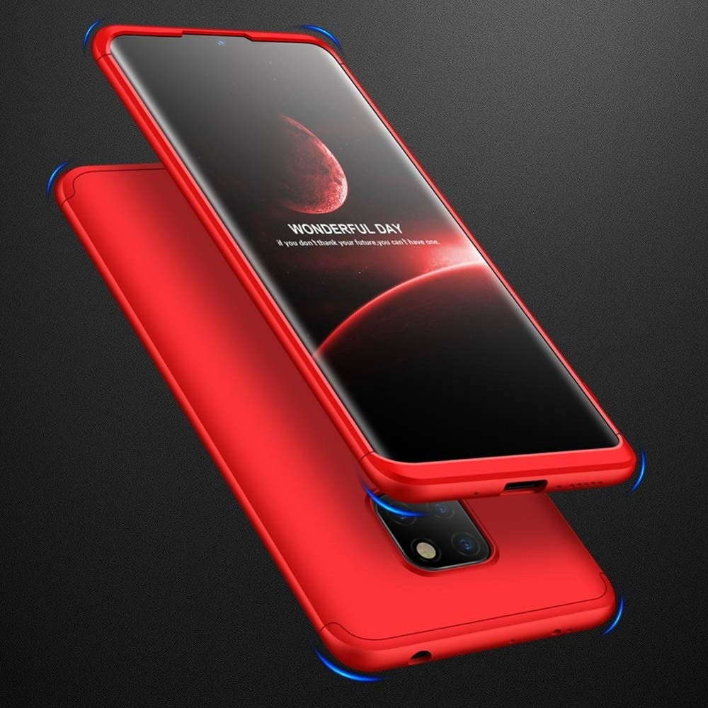Husa Full cover GKK (fata + spate) pentru Huawei Mate 20, rosie — varianta 2