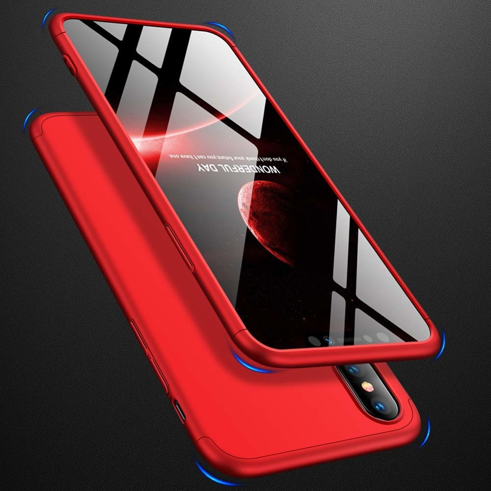 Husa Full Cover GKK (fata + spate) pentru Apple iPhone XS Max, rosie — varianta 3
