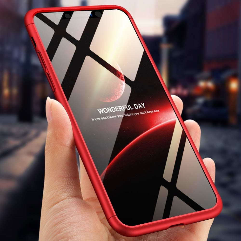 Husa Full Cover GKK (fata + spate) pentru Apple iPhone XS Max, rosie — varianta 4