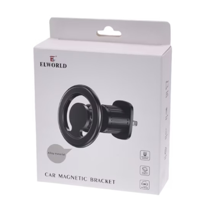 Suport auto magnetic, prindere Magsafe, 2 cercuri metalice incluse — varianta 5