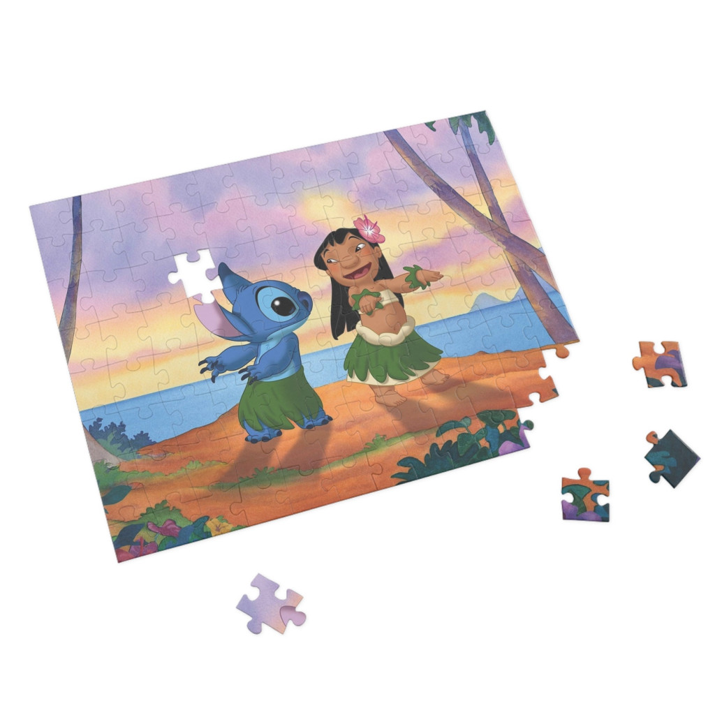 Puzzle 80 piese, 20 x 15 cm, personaje Lilo and Stitch, model 5 — 2