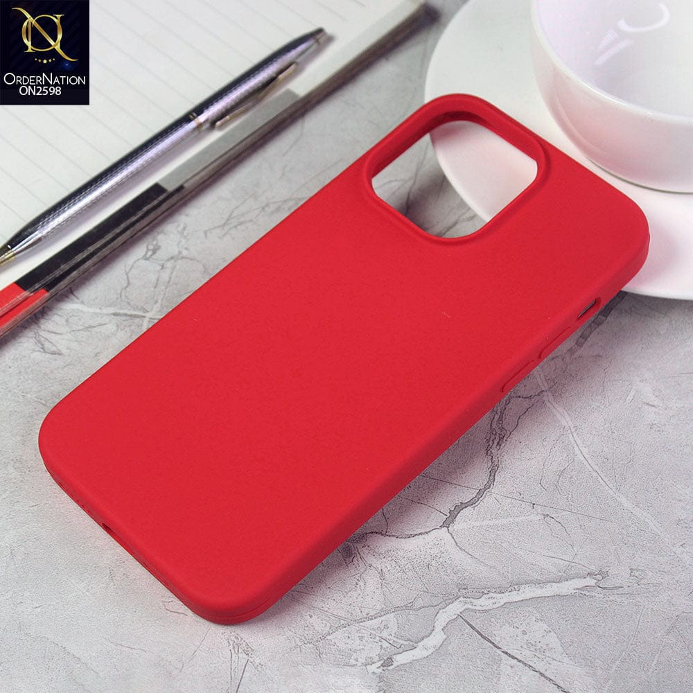 Husa Apple iPhone 15 Pro, Luxury Silicone, catifea in interior, rosie — varianta 2