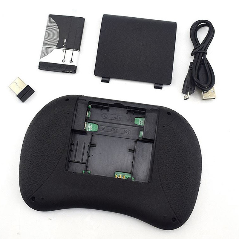 Mini tastatura Andowl Q-K07, Bluetooth + Wireless 2.4 Ghz, Touchpad, iluminare RGB, acumulator BL-5C — varianta 6