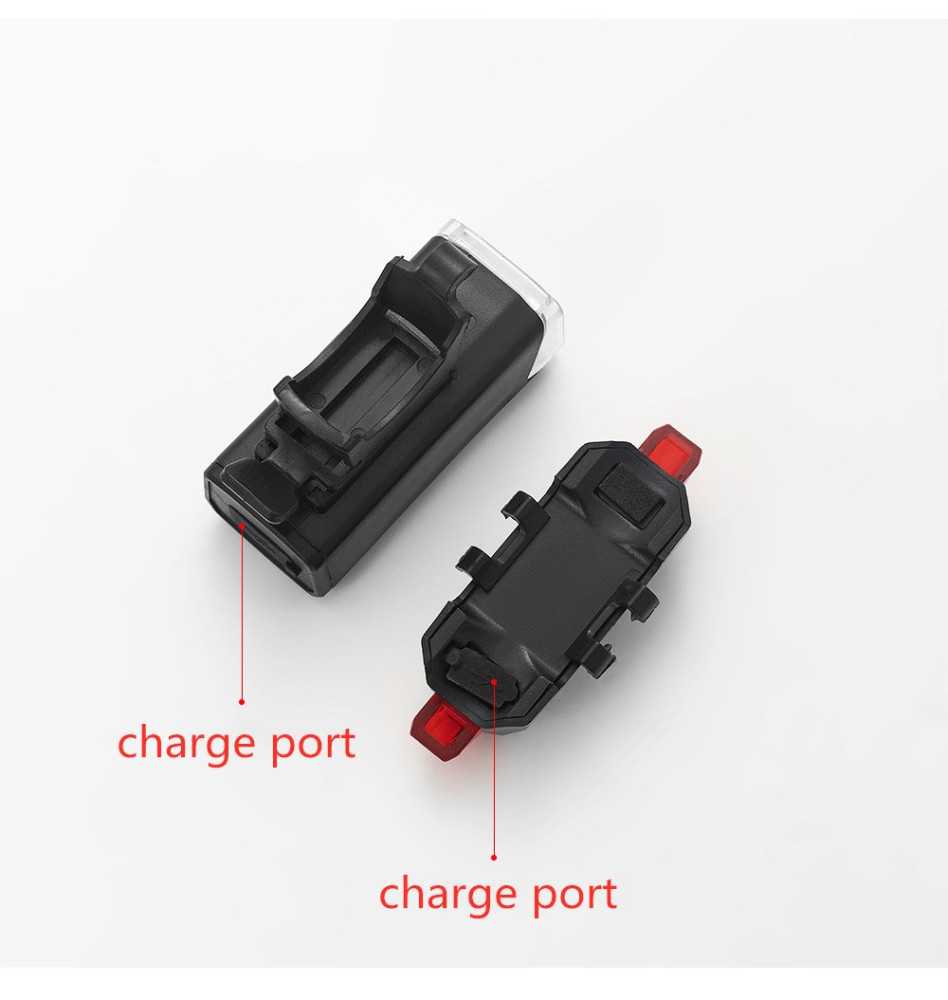 Set lanterna si lumina stop pentru bicicleta HY-025, incarcare USB — varianta 3