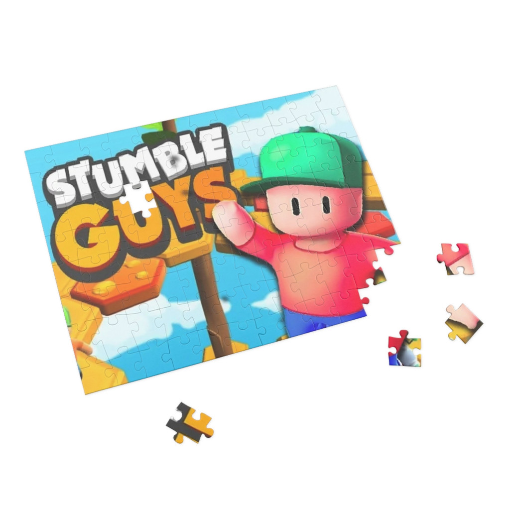 Puzzle 80 piese, 20 x 15 cm, personaje Stumble Guys, model 2 — varianta 2