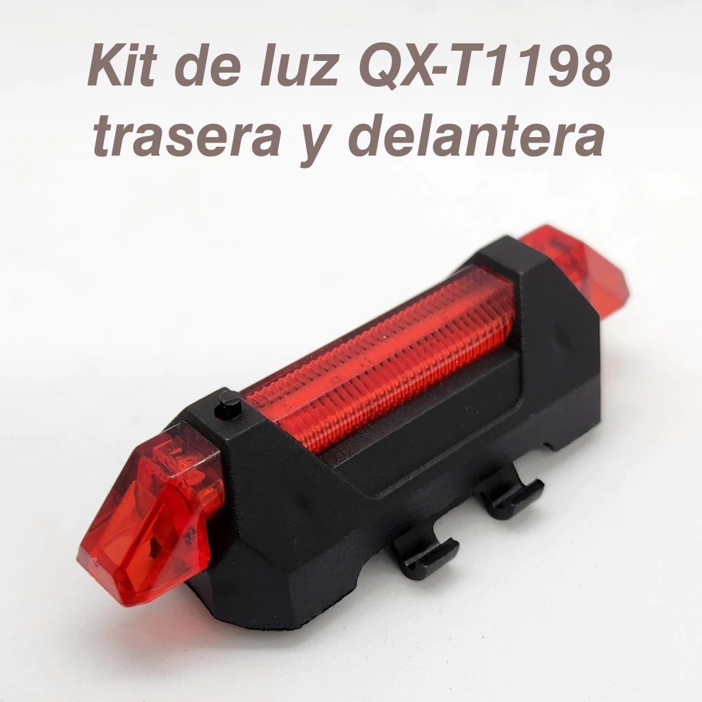 Set lanterna si lumina stop pentru bicicleta QX-T1198, incarcare USB — varianta 4