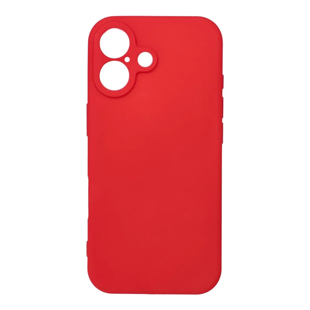 Husa Apple iPhone 17, Luxury Silicone, catifea in interior, protectie camera, rosie — varianta 2