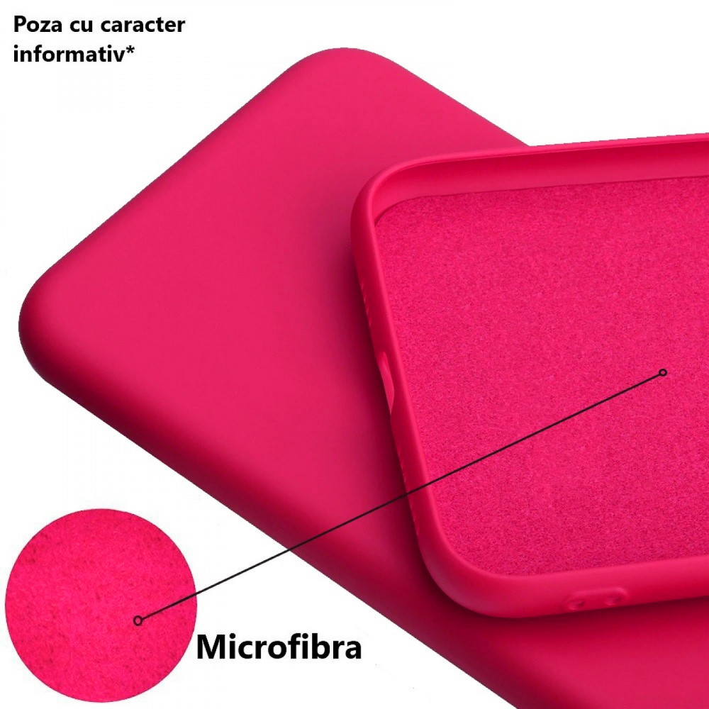 Husa Samsung Galaxy A23 5G, Luxury Silicone, catifea in interior, protectie camere, roz ciclam — varianta 2