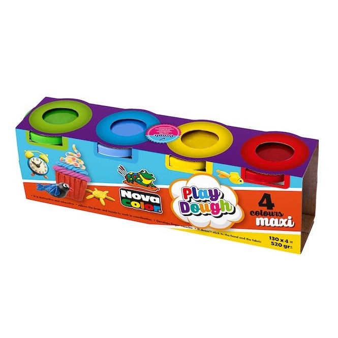 Set plastilina Play Dough Nova Color NC-4105, 4 culori x 130 grame — varianta 2