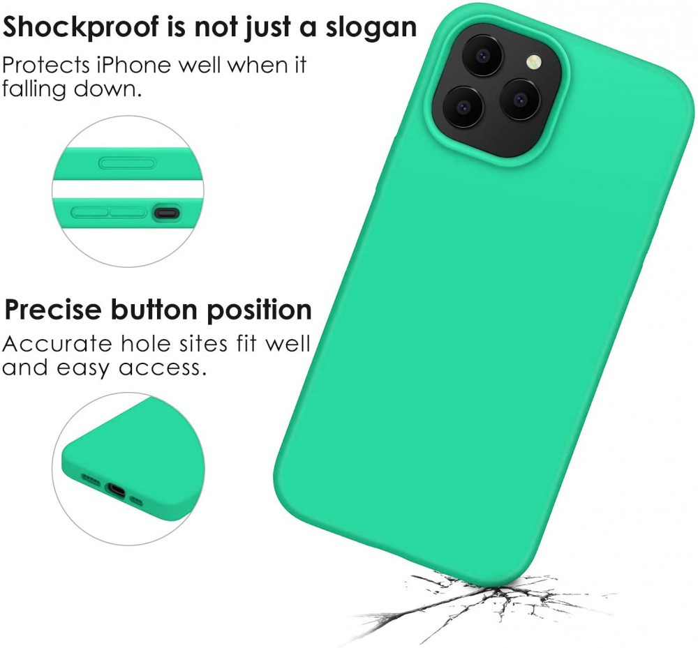 Husa Samsung Galaxy A32 5G Luxury Silicone, catifea in interior, protectie camere, turcoaz — varianta 3