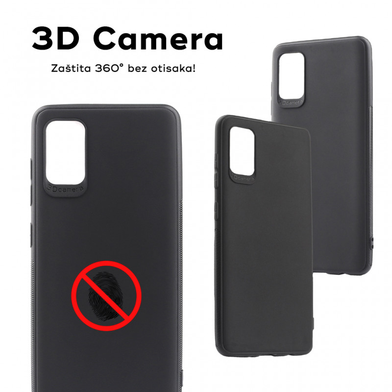 Husa Samsung Galaxy A51, Matt TPU My Choice, silicon moale, protectie camere, neagra — varianta 2