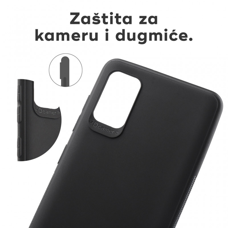 Husa Samsung Galaxy A51, Matt TPU My Choice, silicon moale, protectie camere, neagra — varianta 3