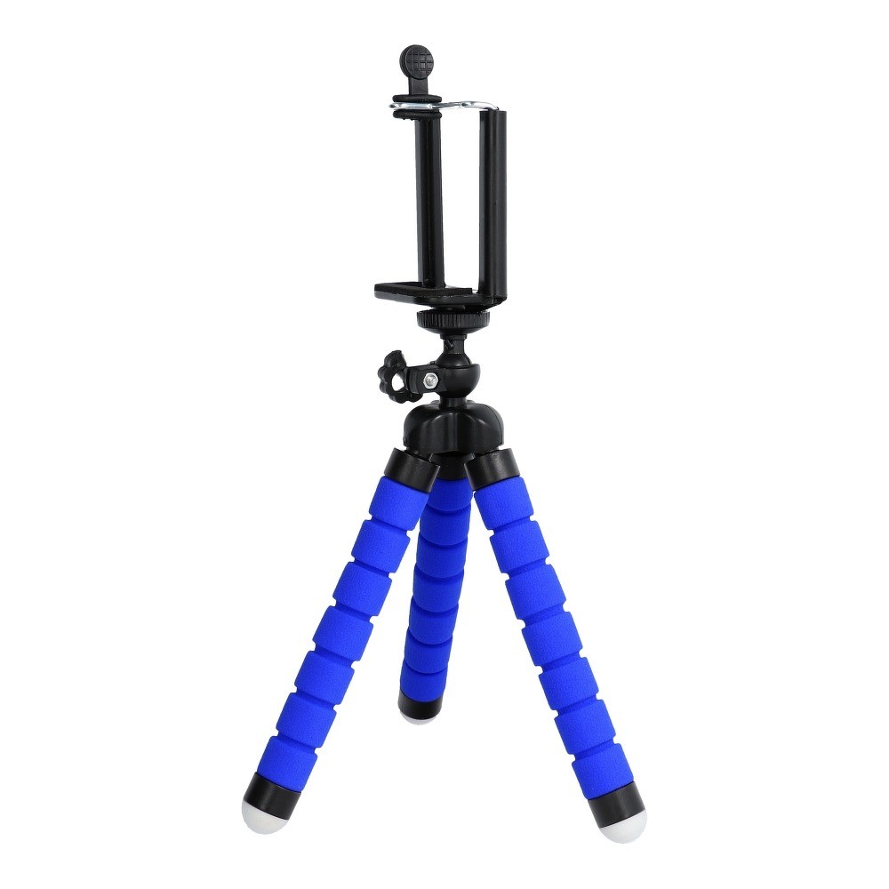 Mini trepied universal pentru telefoane si camere foto, albastru — varianta 2