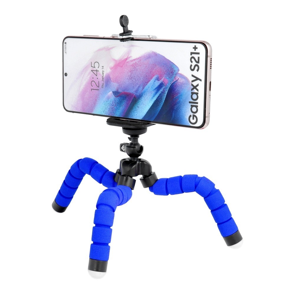 Mini trepied universal pentru telefoane si camere foto, albastru — varianta 3
