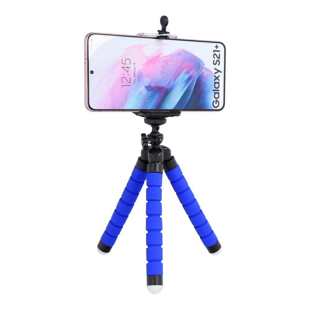 Mini trepied universal pentru telefoane si camere foto, albastru — varianta 6