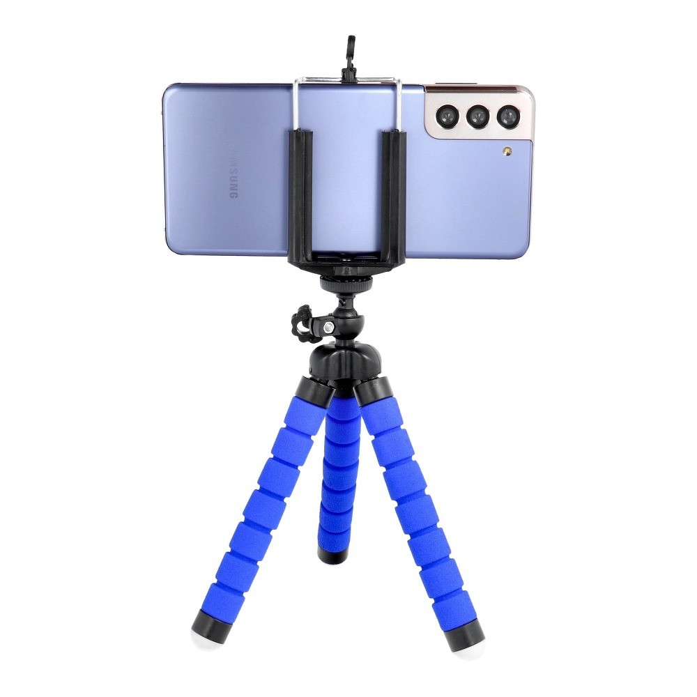 Mini trepied universal pentru telefoane si camere foto, albastru — varianta 7