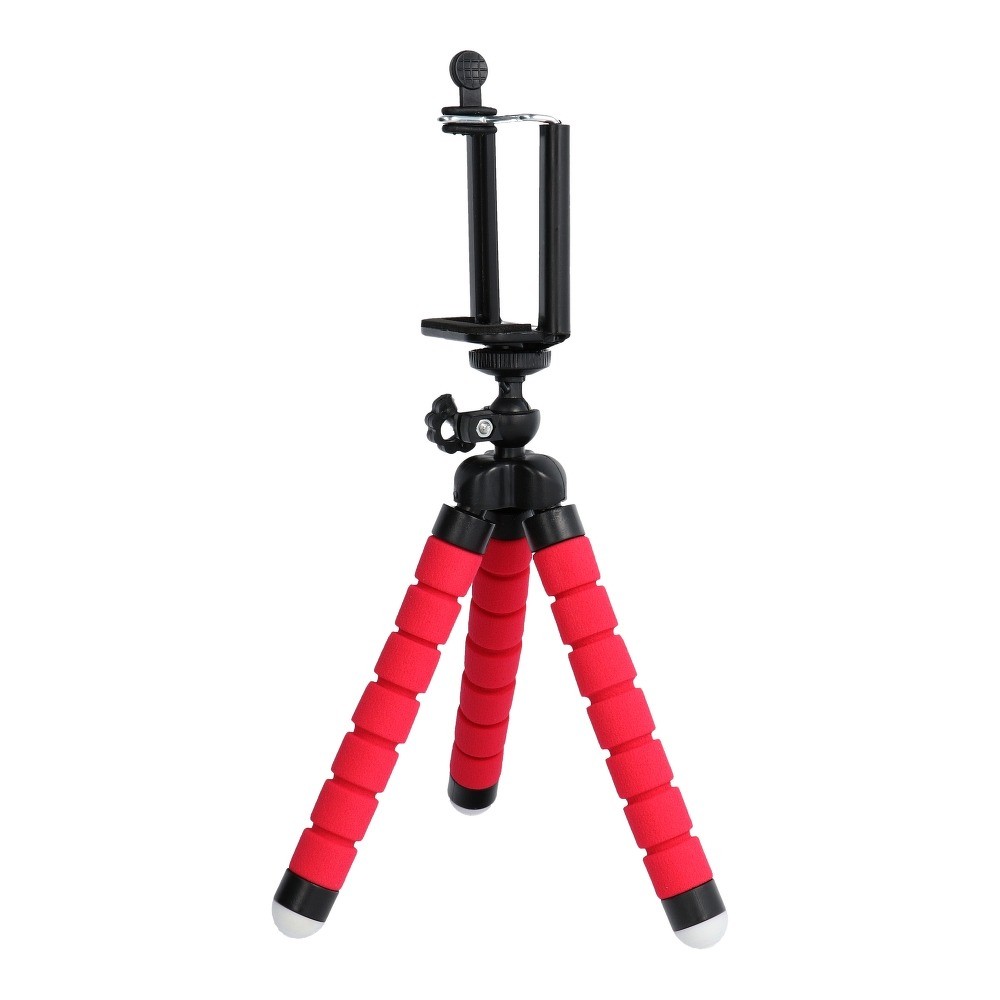 Mini trepied universal pentru telefoane si camere foto, rosu — varianta 2