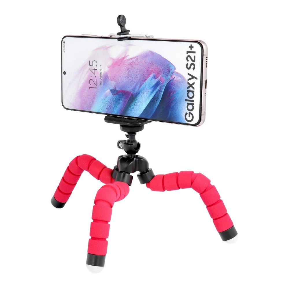 Mini trepied universal pentru telefoane si camere foto, rosu — varianta 3