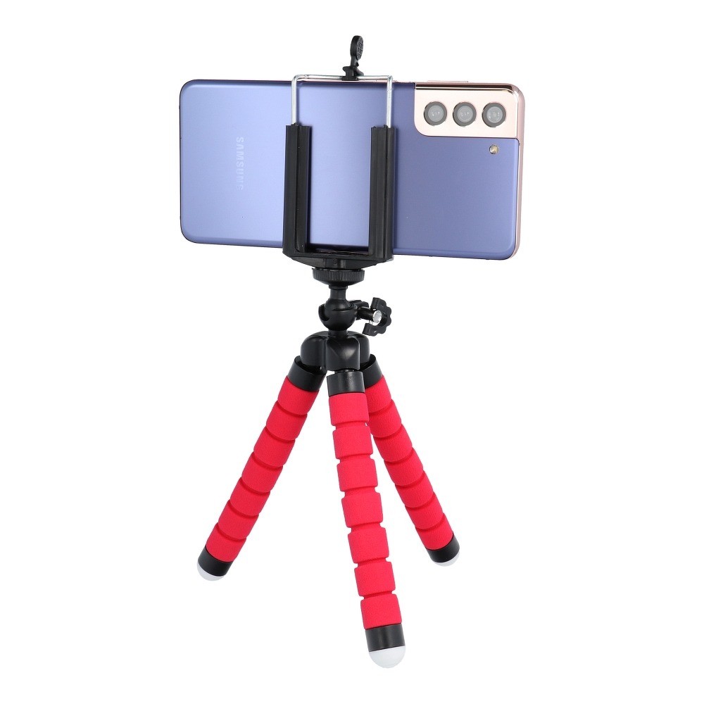 Mini trepied universal pentru telefoane si camere foto, rosu — varianta 5