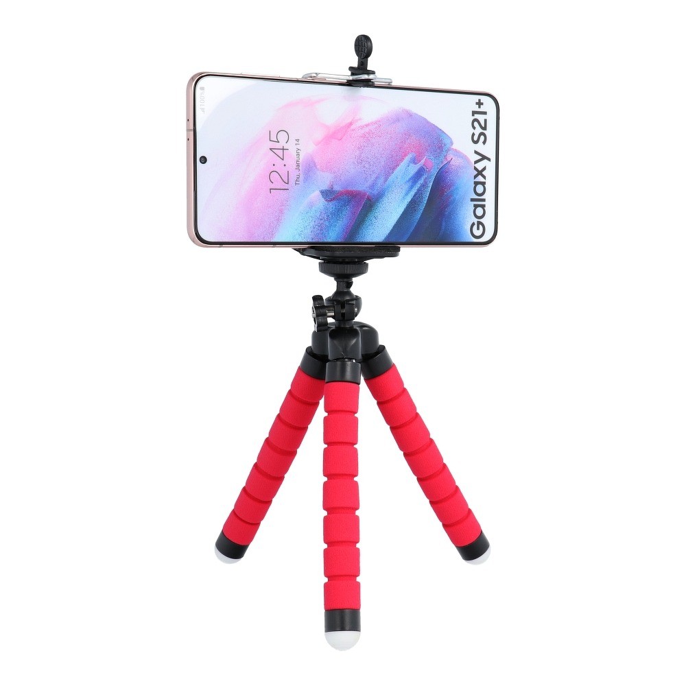 Mini trepied universal pentru telefoane si camere foto, rosu — varianta 6