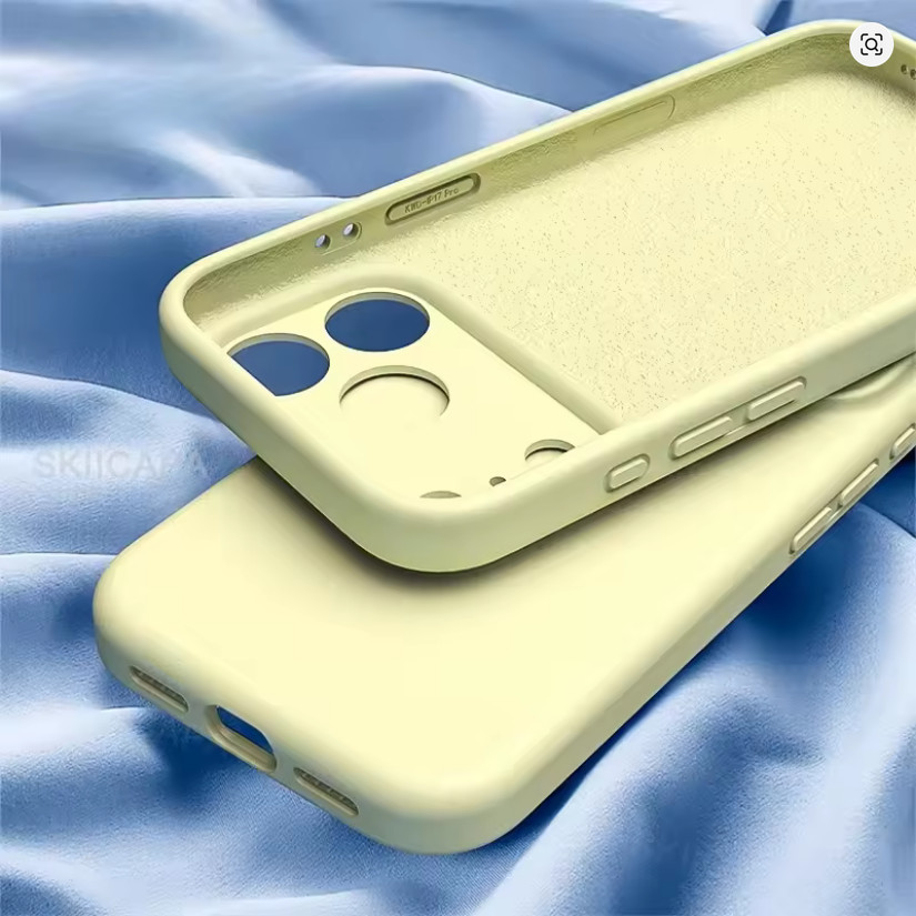 Husa Apple iPhone 17 Air, Luxury Silicone, protectie camera, catifea in interior, mov — varianta 2