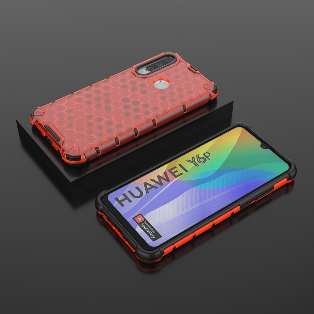 Husa Honeycomb pentru Huawei Y6P, rosie — varianta 3