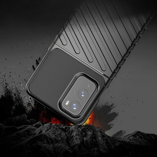 Husa pentru OnePlus 9, Thunder Case Flexible Tough Rugged, Negru — 4