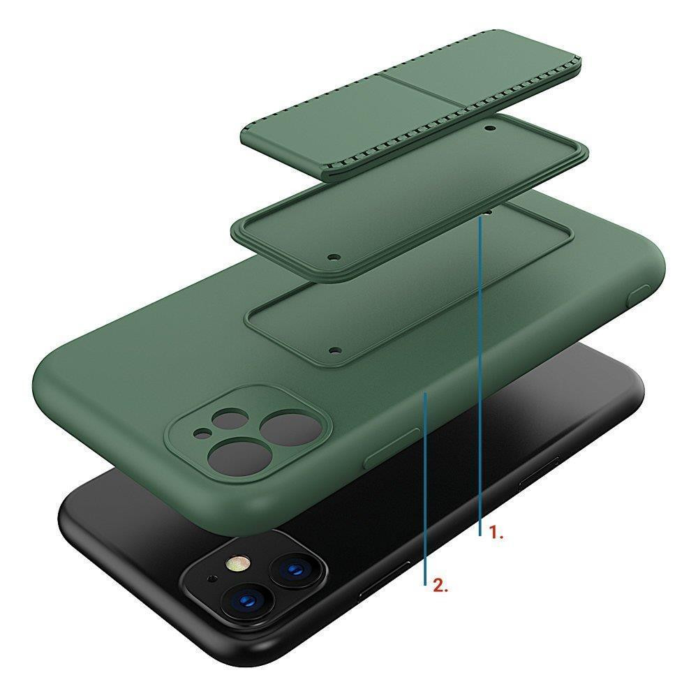 Husa protectie Wozinsky Kickstand pentru Apple iPhone 12 Pro, albastru deschis — varianta 7