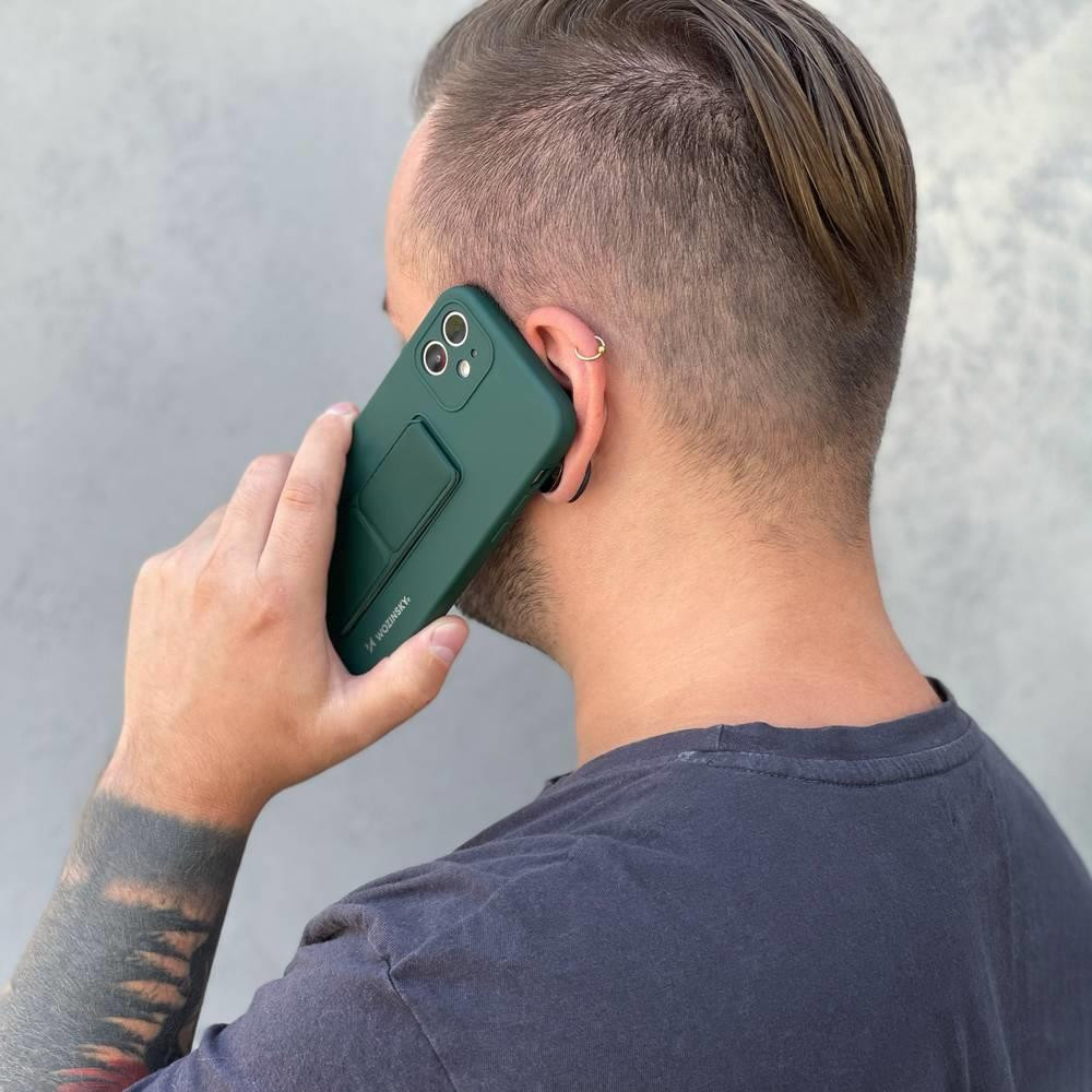 Husa protectie Wozinsky Kickstand pentru Apple iPhone 12 Pro, albastru deschis — varianta 10