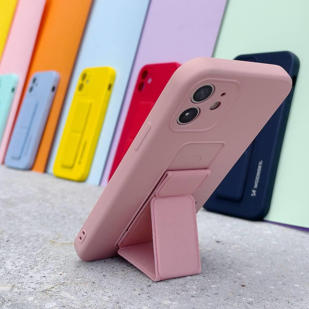 Husa protectie Wozinsky Kickstand pentru Samsung Galaxy A22 4G, galbena — 2