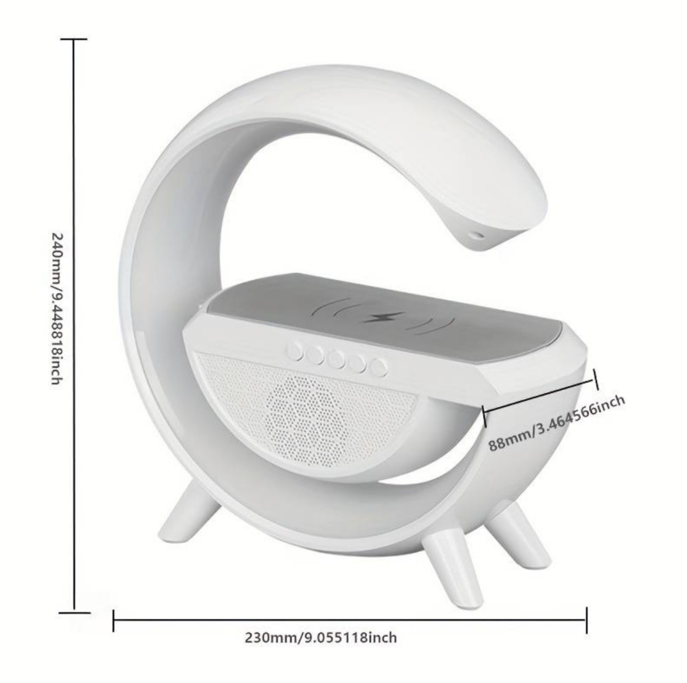 Boxa Bluetooth BT-2301 (LED RGB, AUX, USB, FM, microSD), incarcare wireless — varianta 2