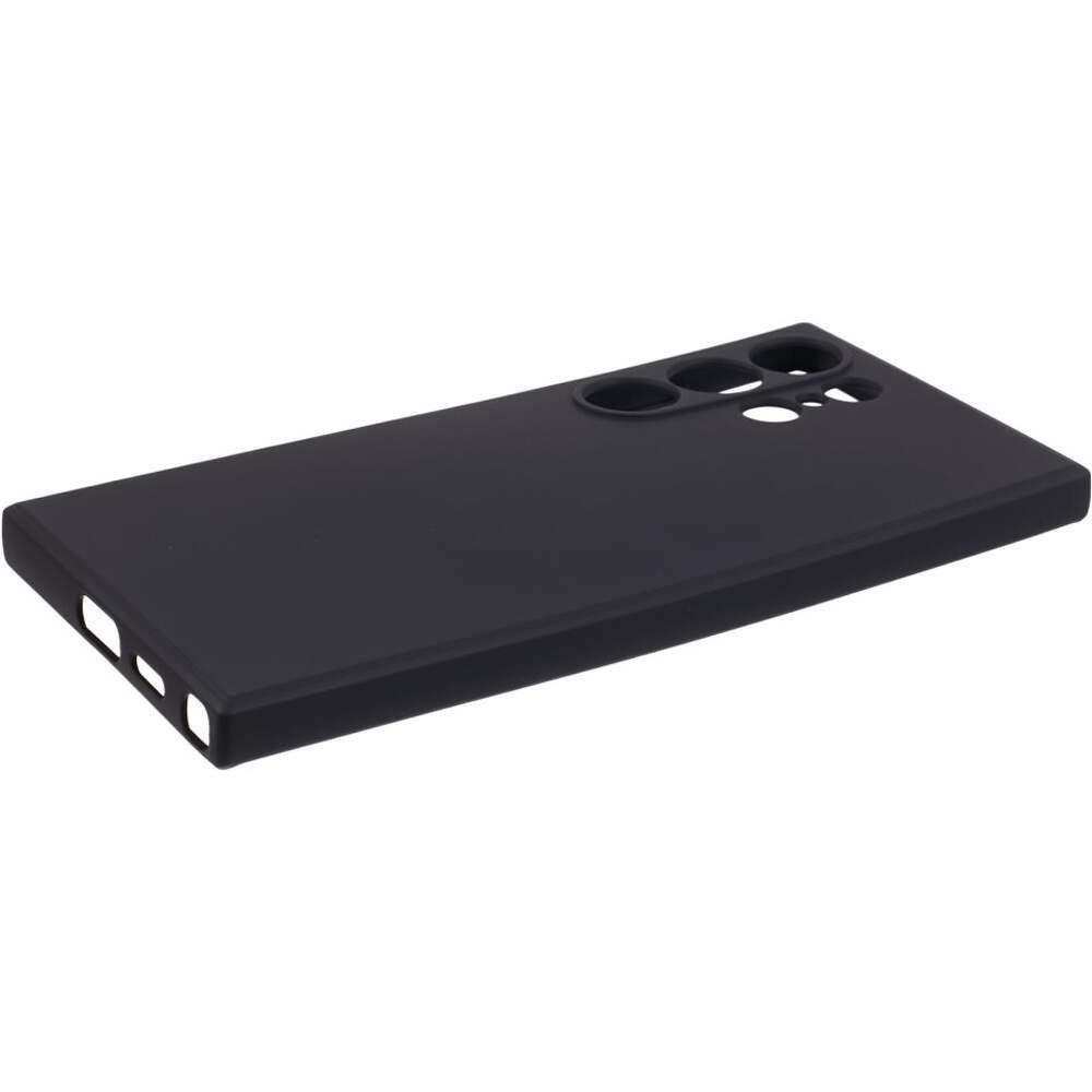Husa Samsung Galaxy S23 Ultra, Luxury Silicone, catifea in interior, protectie camere, albastru deschis — 4