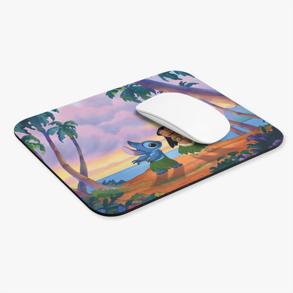 Mousepad personalizat, design Stitch dancing, 22 x 18 cm — varianta 2