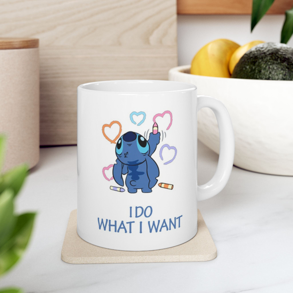 Cana ceramica personalizata, design I do what i want, 330 ml, alba — varianta 2