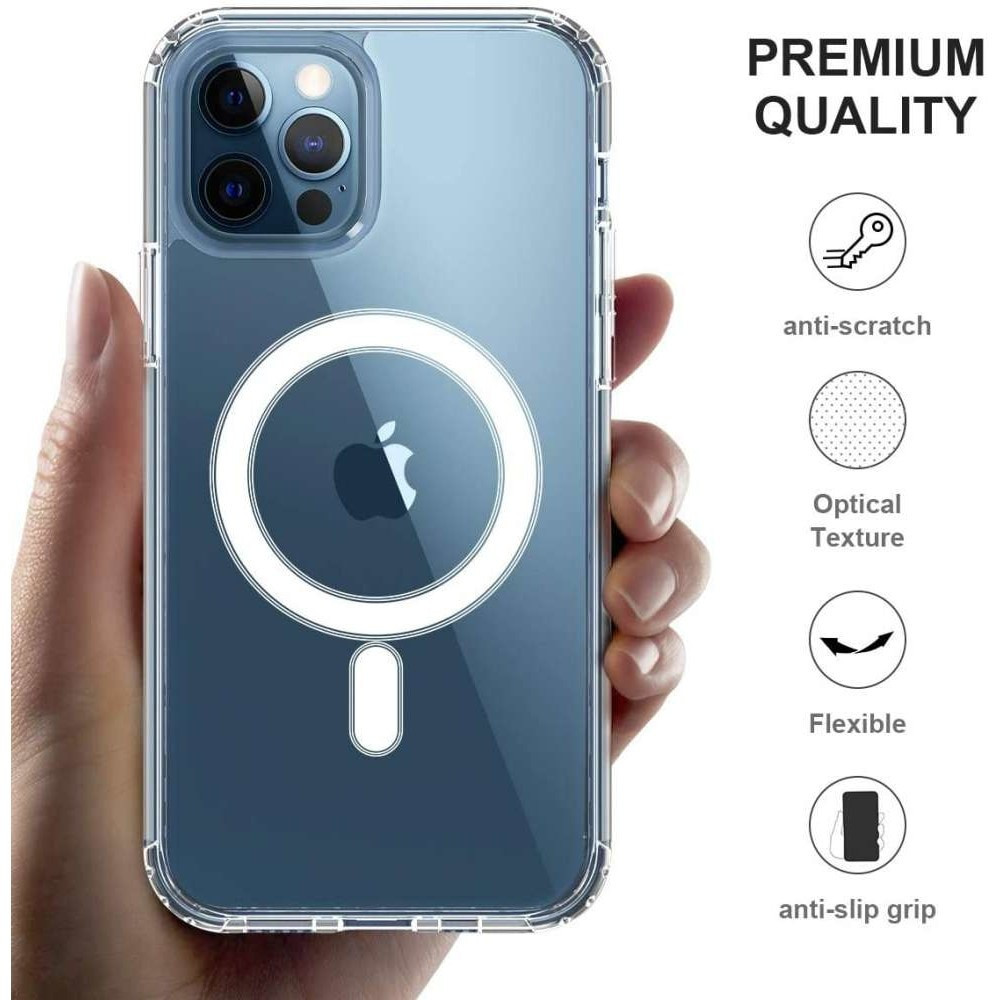 Husa de protectie Apple iPhone 13 Pro, compatibila MagSafe, transparenta — varianta 3