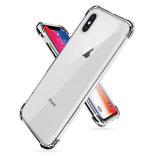Husa Apple iPhone X/XS, TPU transparent, intarituri in colturi, grosime 1,5 mm — 2