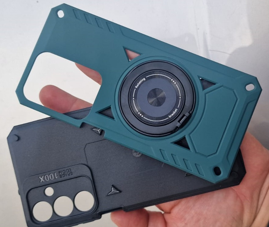 Husa Samsung Galaxy A36, Rotating Bracket, protectie camera, prindere magnetica, albastru inchis — 6