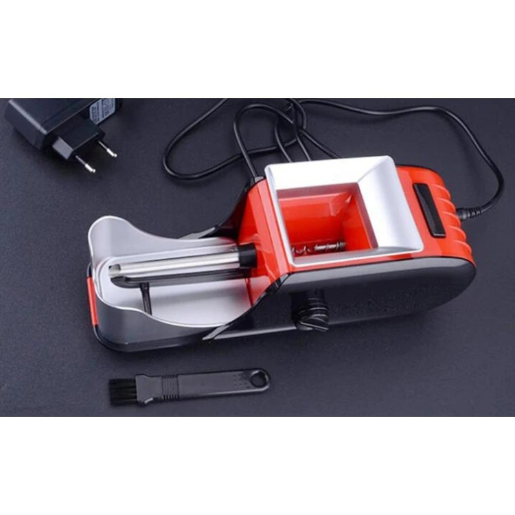 Aparat electric profesional de facut tigari / injector de tutun CX-2258, cu accesorii, rosu/negru — varianta 4