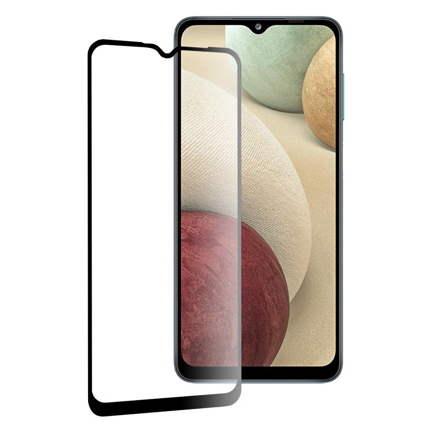 Folie de sticla Samsung Galaxy A12, Full Glue 111D, margini negre — varianta 3