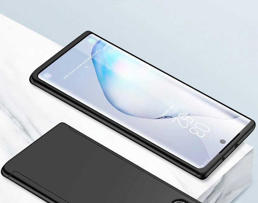 Husă Full Cover 360° pentru Oppo Reno 4 Lite (față + spate + sticlă), neagra — varianta 2