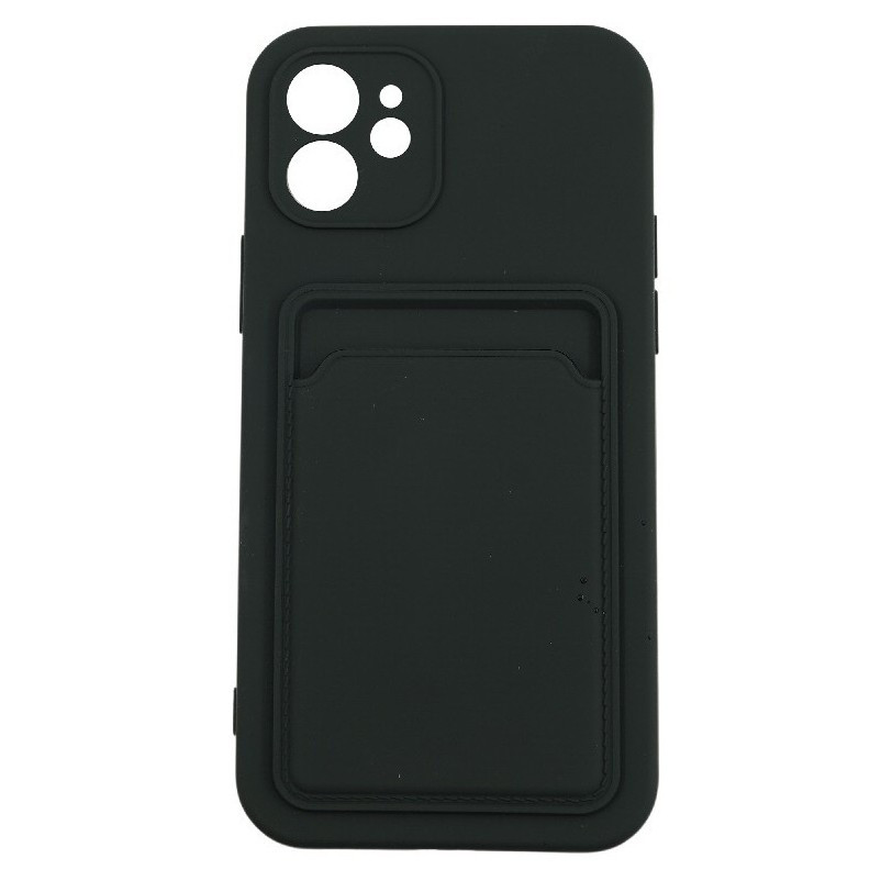 Husa protectie cu suport card compatibila cu Samsung Galaxy A72 Negru — varianta 2