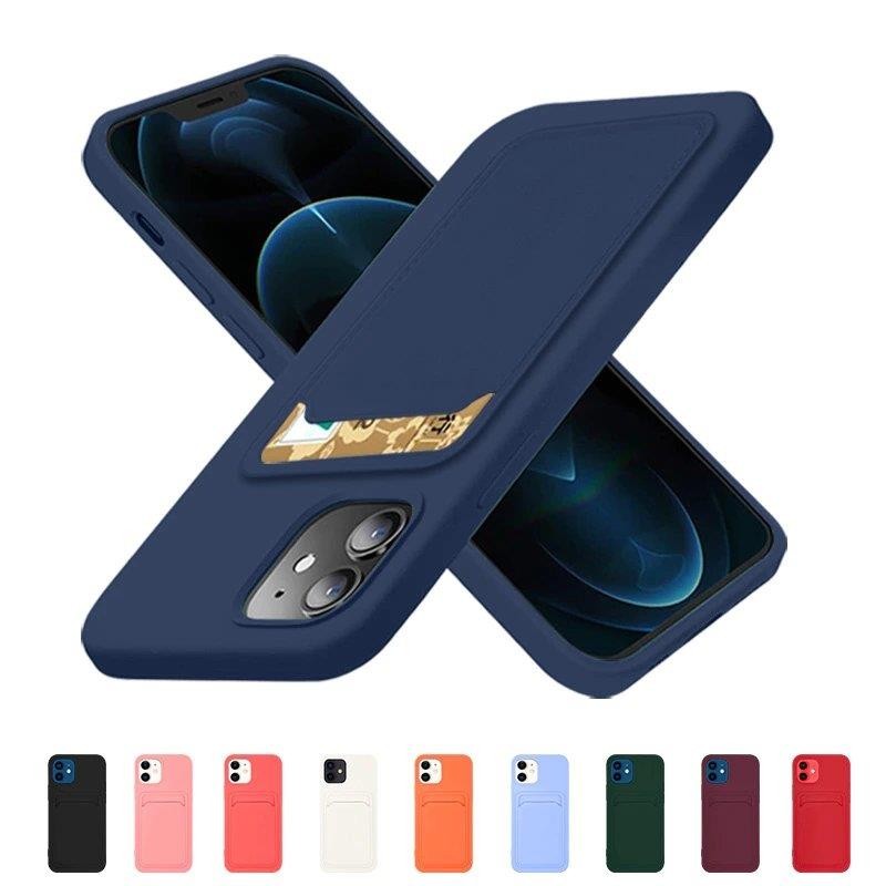 Husa Samsung Galaxy A12, Card Case, suport pentru carduri/cartele, portocalie — varianta 4